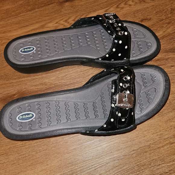 Dr. Scholl's Rock On Open Toe Adjustable Slide Sandal, like new - Picture 7 of 14